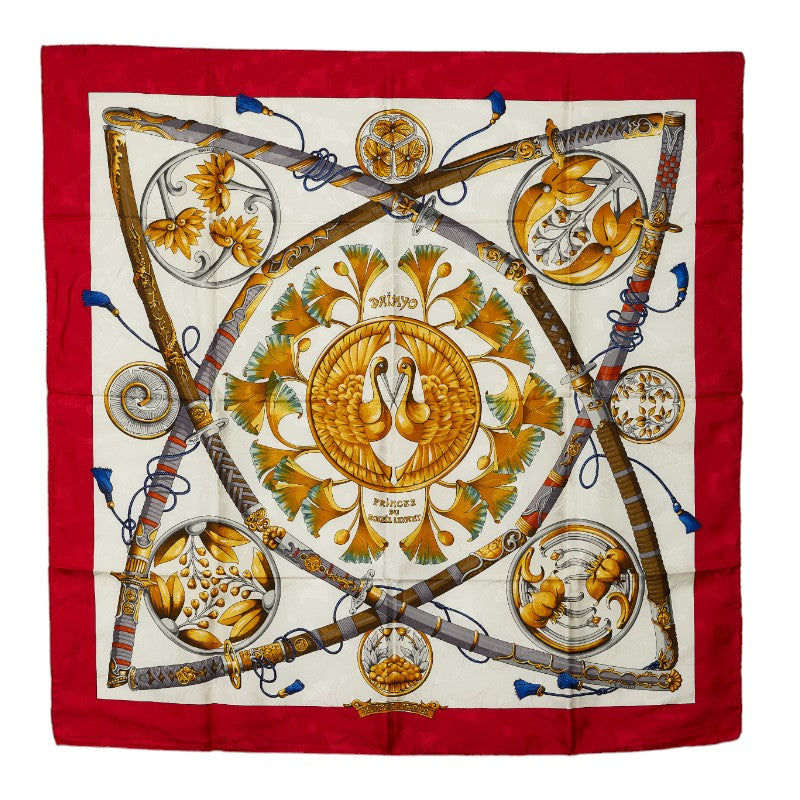 Hermes Daimyo Princes Du Soleil Levant Silk Scarf