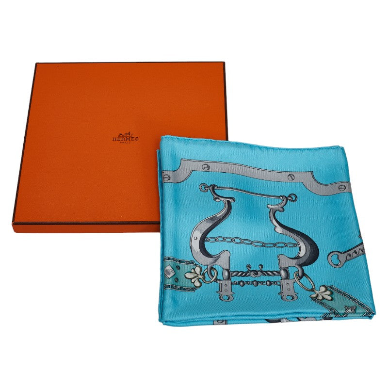 Hermes Mors Et Gourmettes Silk Scarf