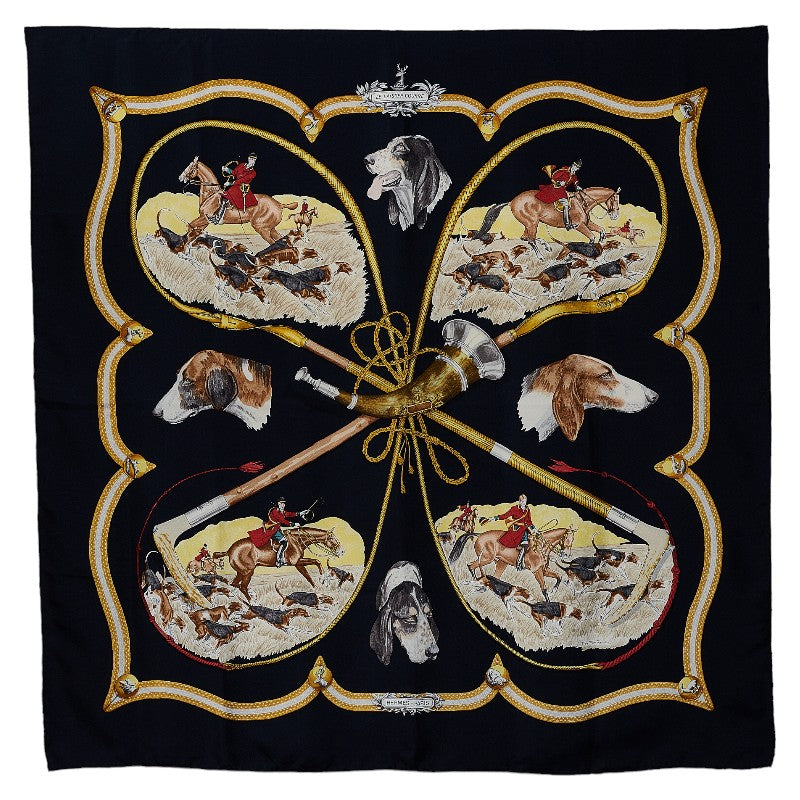 Hermes Le Laisser Courre Silk Scarf