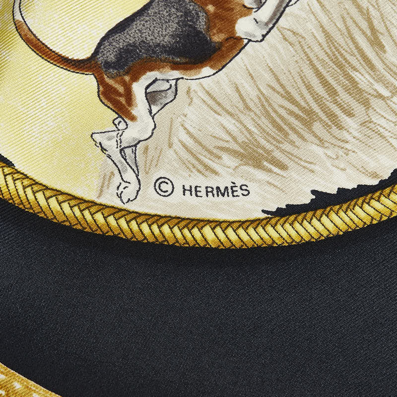 Hermes Le Laisser Courre Silk Scarf