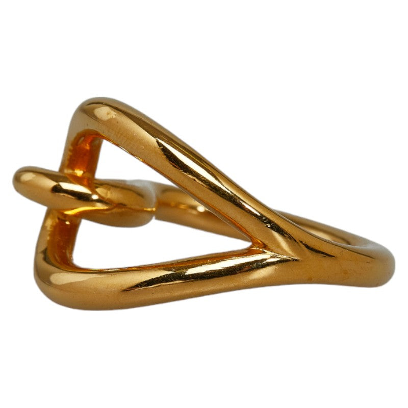 Hermes Gold Plated Jumbo Scarf Ring