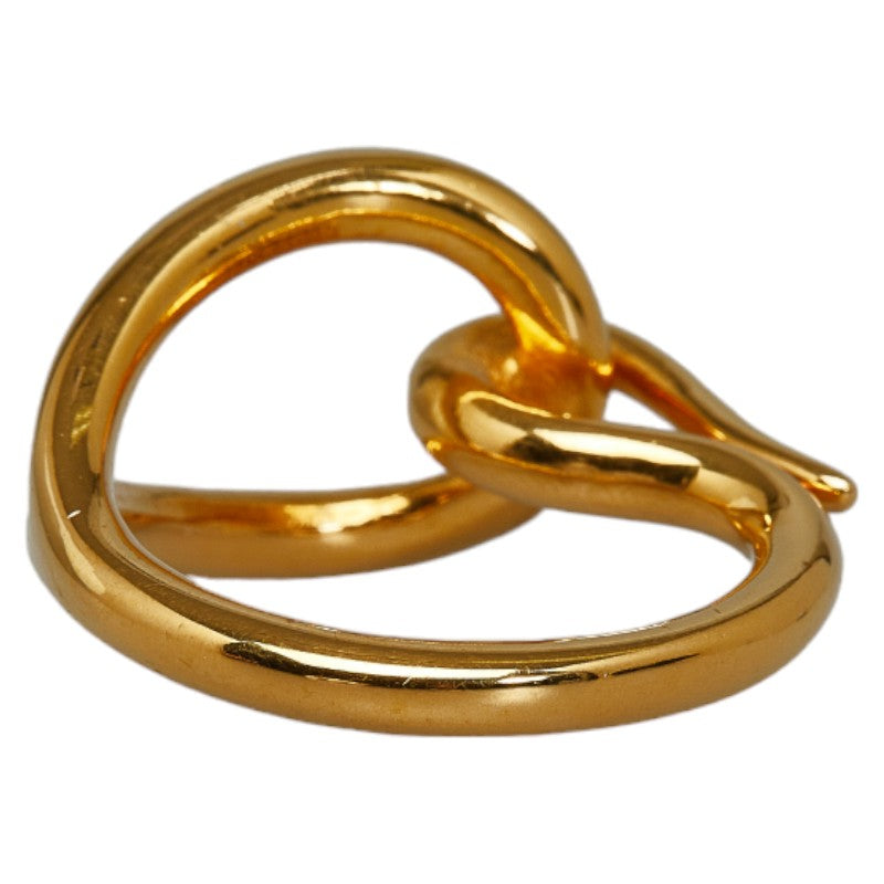 Hermes Gold Plated Jumbo Scarf Ring