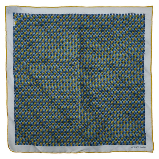Hermes Carre 45 All-over Pattern Silk Scarf