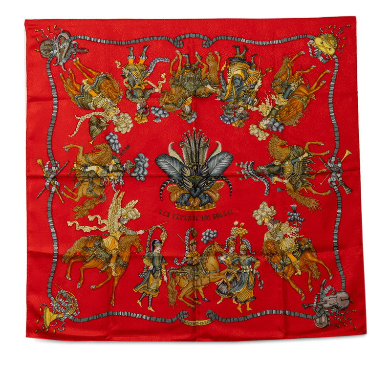 Hermes Les Fetes Du Roi Soleil Silk Scarf