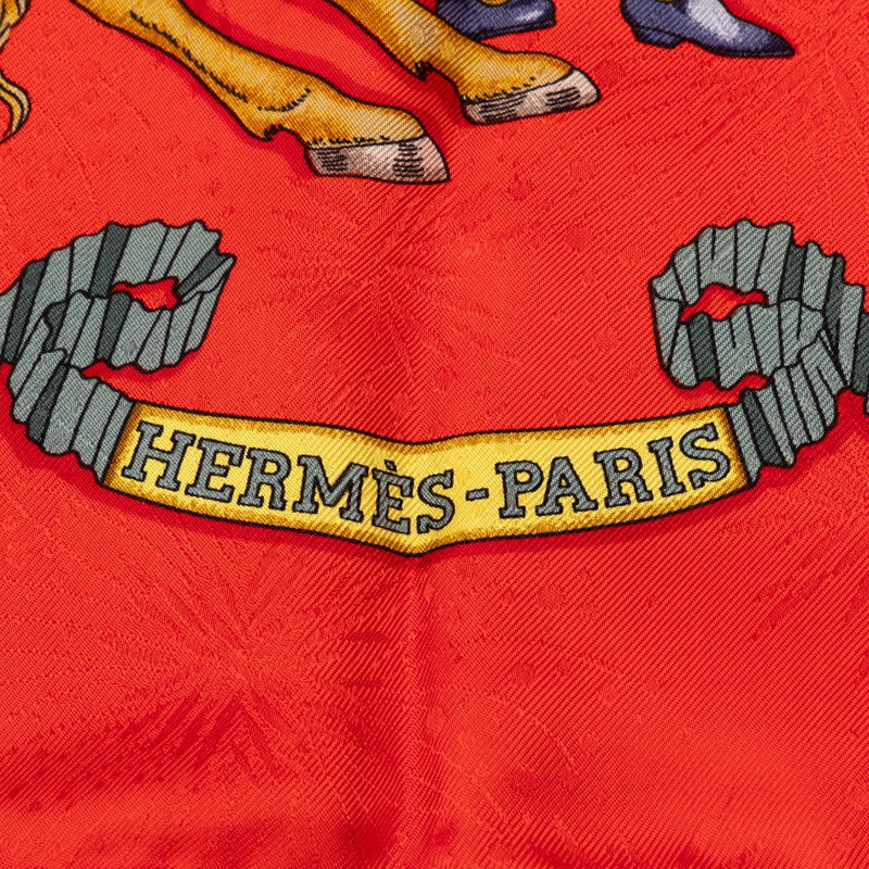 Hermes Les Fetes Du Roi Soleil Silk Scarf