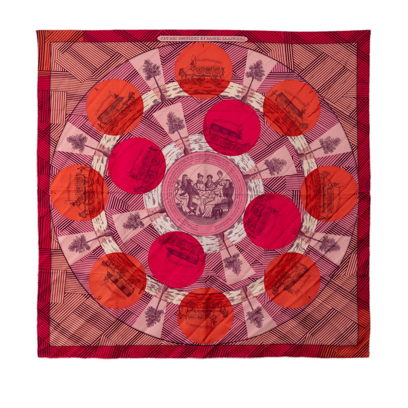 Hermes Jeu Des Omnibus Remix Silk Scarf