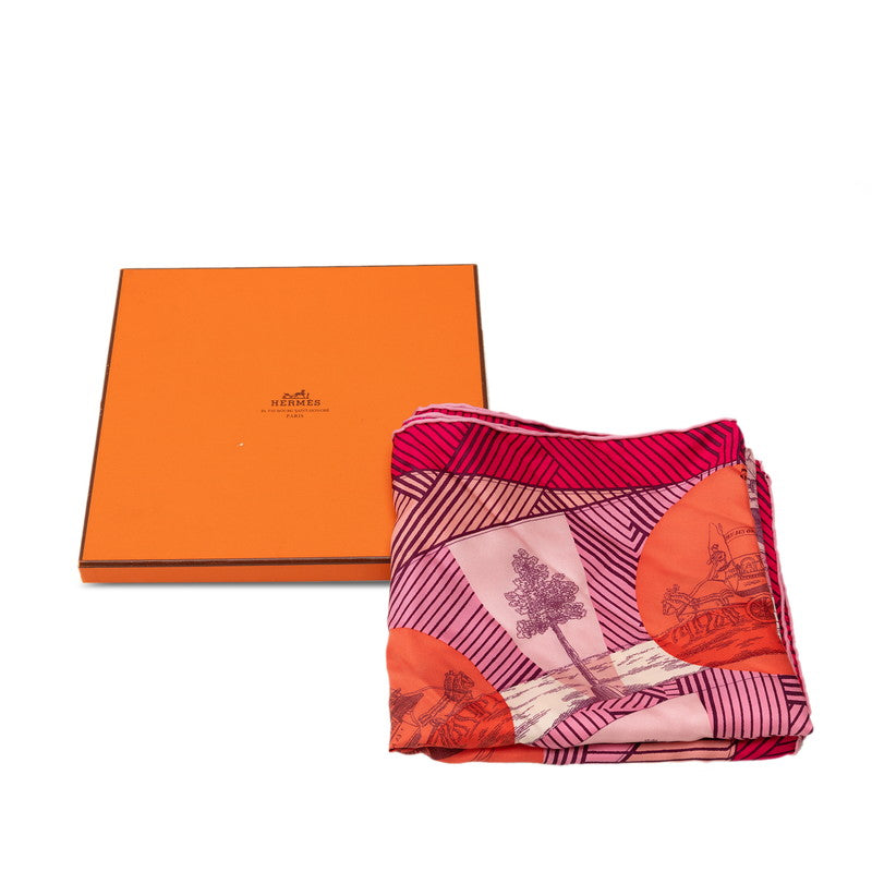 Hermes Jeu Des Omnibus Remix Silk Scarf