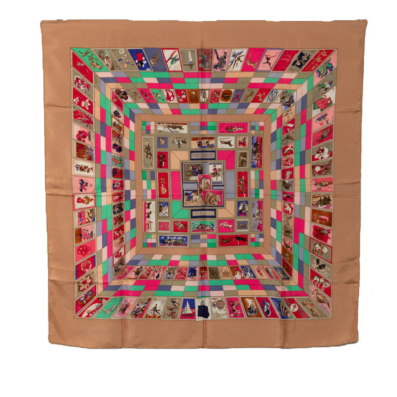 Hermes Correspondance Silk Scarf