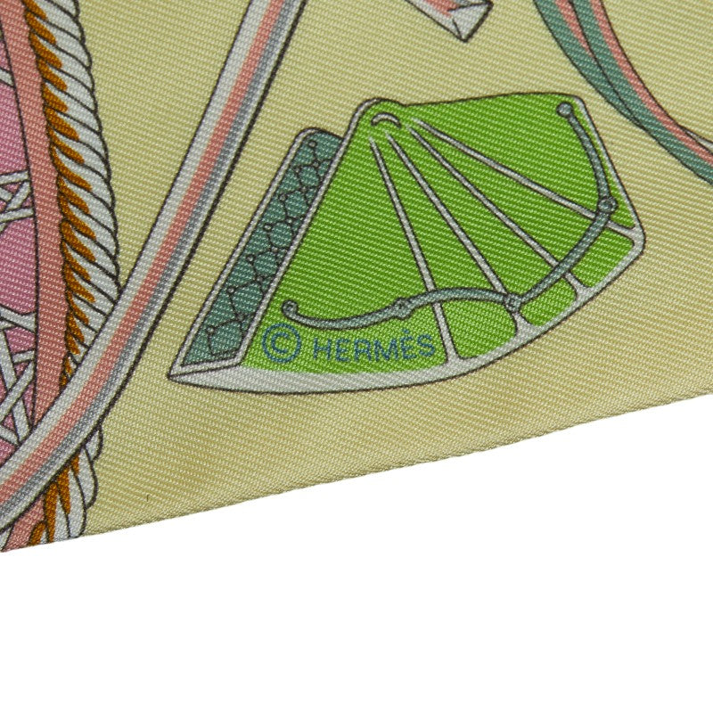 Hermes Les Voitures Silk Twilly Scarf