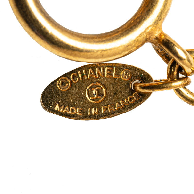 Chanel CC Matelasse Quilted Pendant Necklace