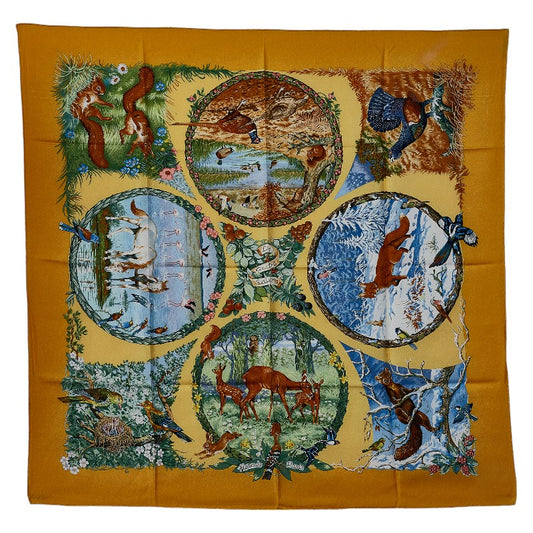 Hermes Les Quatre Saisons Silk Scarf