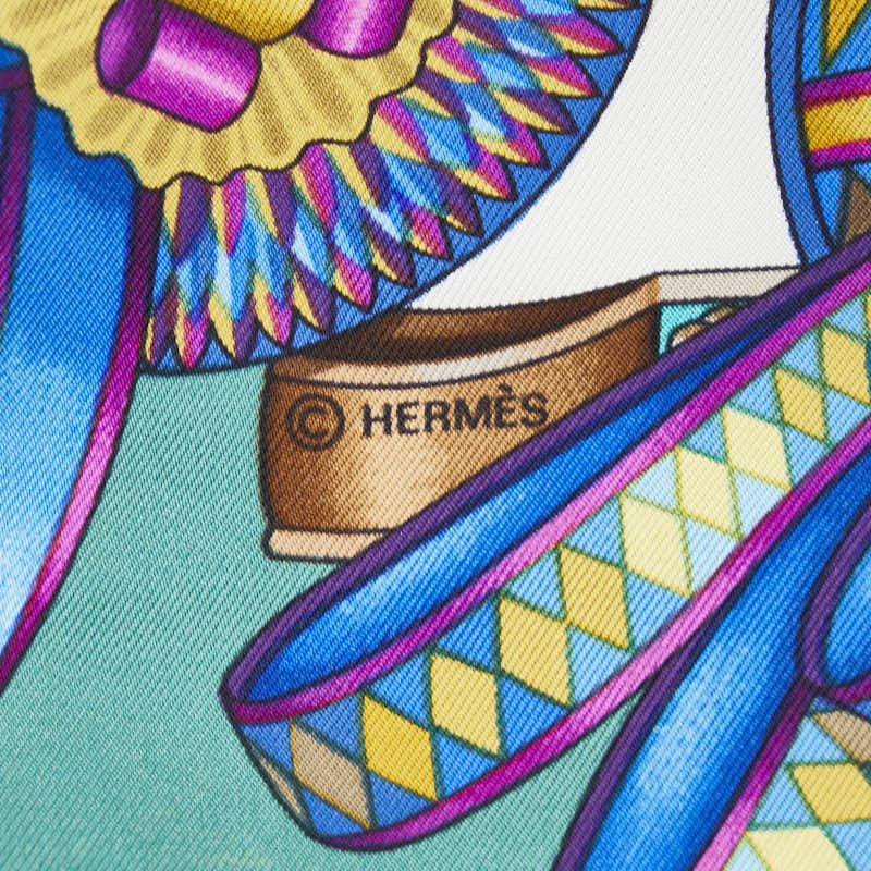 Hermes Les Rubans Du Cheval Silk Scarf