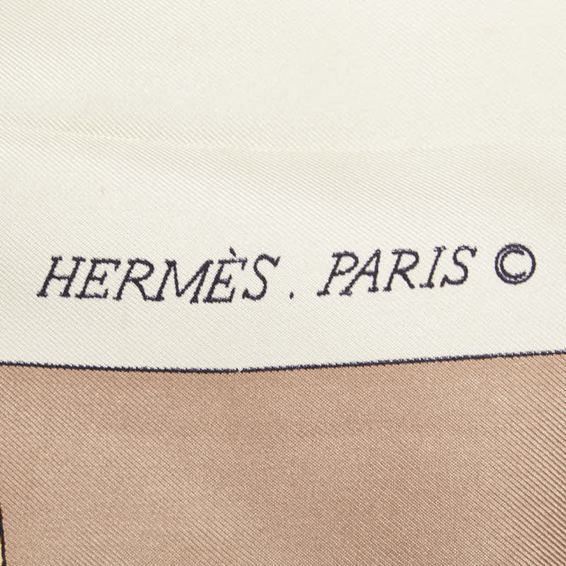 Hermes Carrick A Pompe Silk Scarf