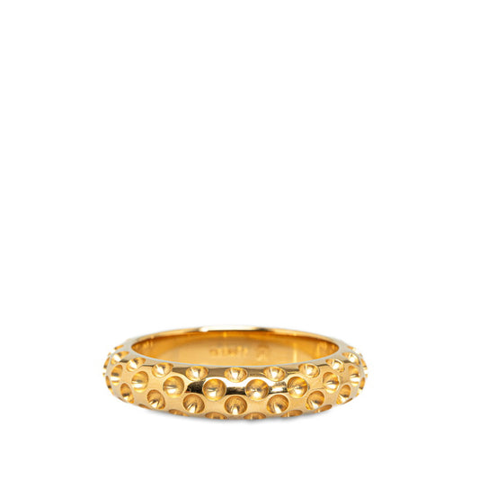 Hermes Dot Scarf Ring Gold Plated