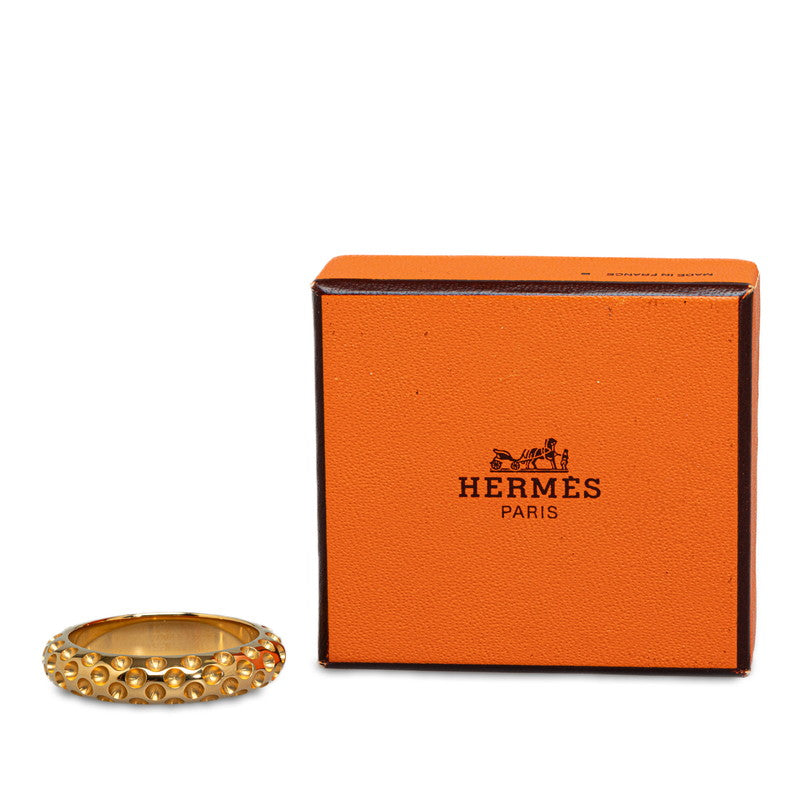 Hermes Dot Scarf Ring Gold Plated