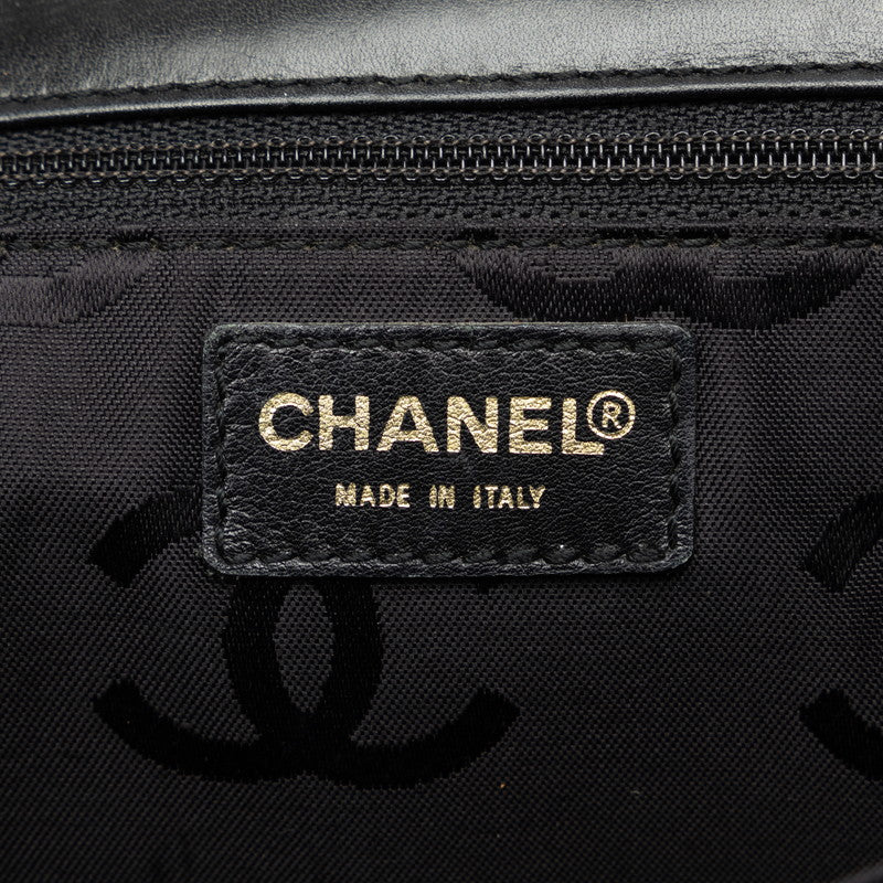 Chanel Coco Mark Wild Stitch Calfskin Leather Shoulder Bag