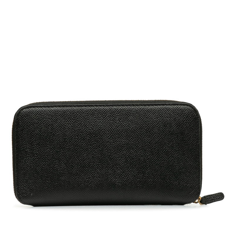 Balenciaga Bb Logo Round Zipper Long Wallet