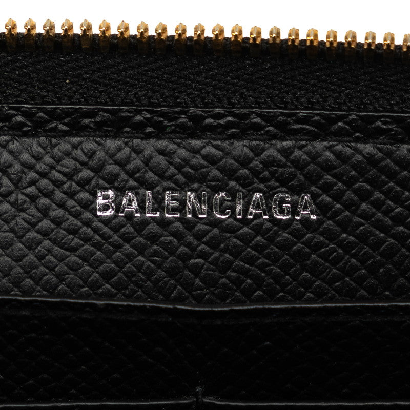 Balenciaga Bb Logo Round Zipper Long Wallet