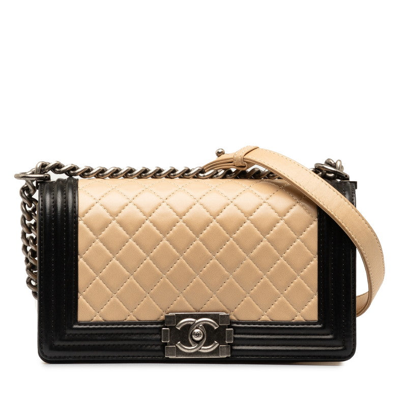 Chanel Boy Chain Shoulder Bag Lambskin