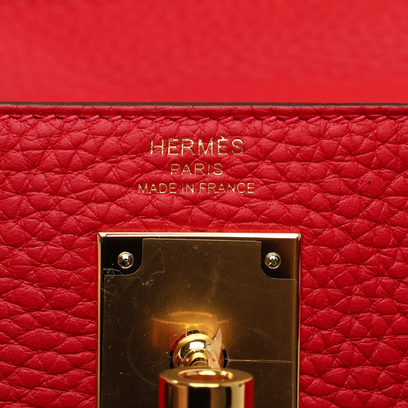 Hermes Kelly 28 Handbag Rose Texas Trillon Clemence