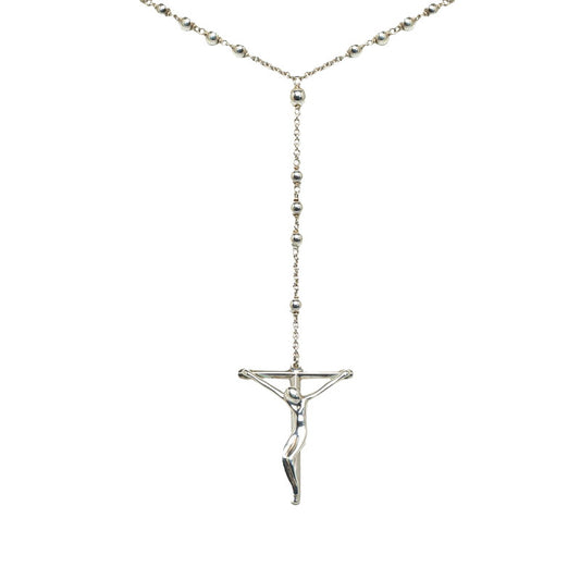 Tiffany & Co. Silver Rosary Necklace