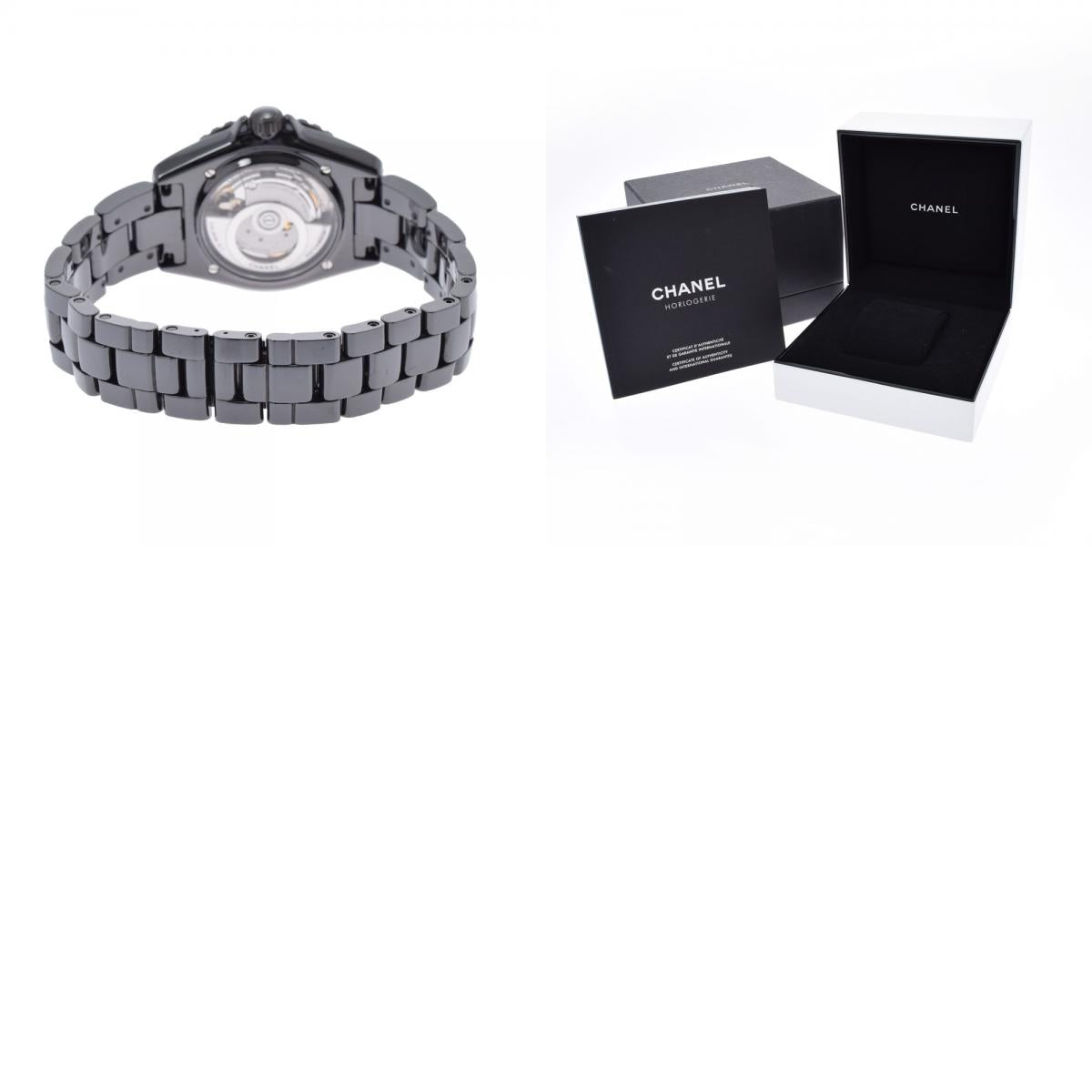 CHANEL J12 Men's Black Ceramic Wristwatch