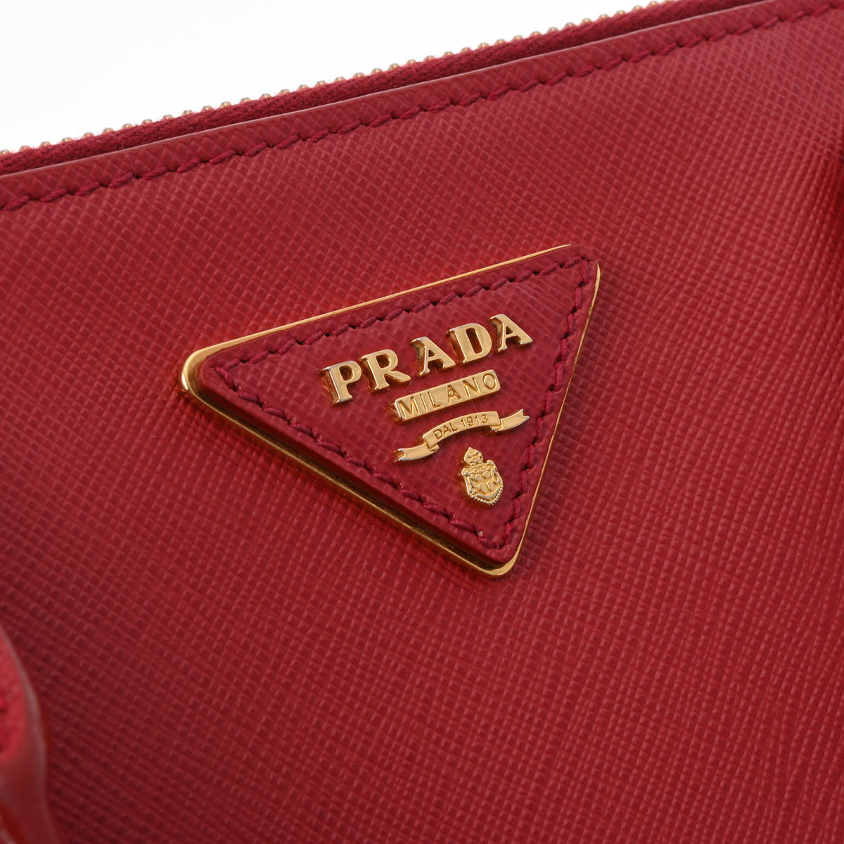 Prada Saffiano Lux Double Zip Galleria 2WAY Tote