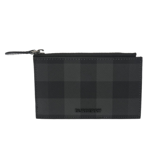 Burberry Check Zip Card Case