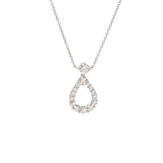 Harry Winston Teardrop Diamond Necklace