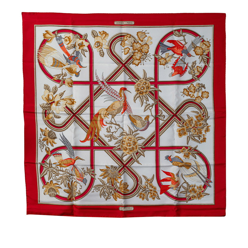 Hermes Caraibes Silk Scarf