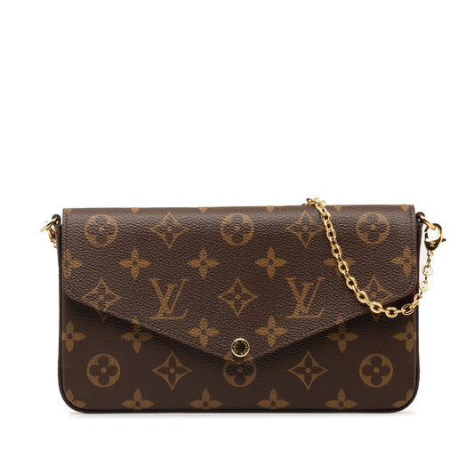 Louis Vuitton Monogram Pochette Felicie Chain Shoulder Bag