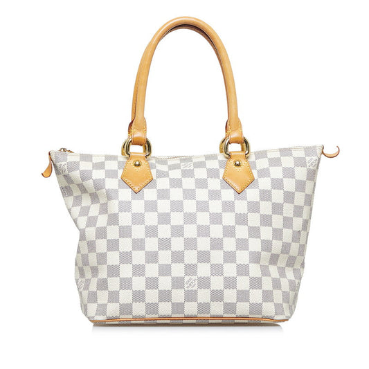 Louis Vuitton White Damier Azur Saleya PM