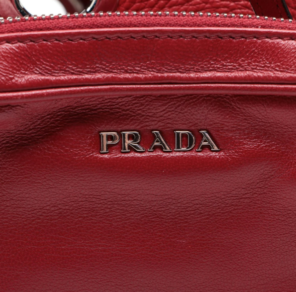 Prada Vitello Daino Grommet Chain Bag