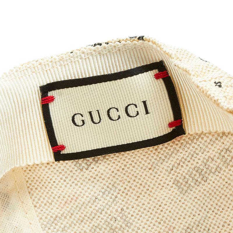 Gucci Logo-Print Linen And Cotton-Blend Canvas Baseball Cap