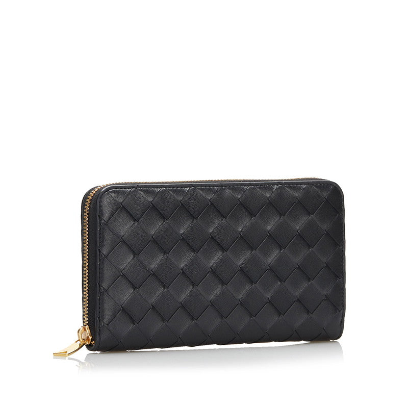 Bottega Veneta Intrecciato Zip Around Wallet