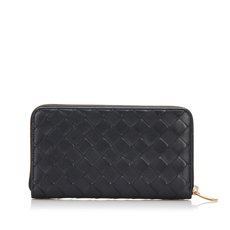 Bottega Veneta Intrecciato Zip Around Wallet