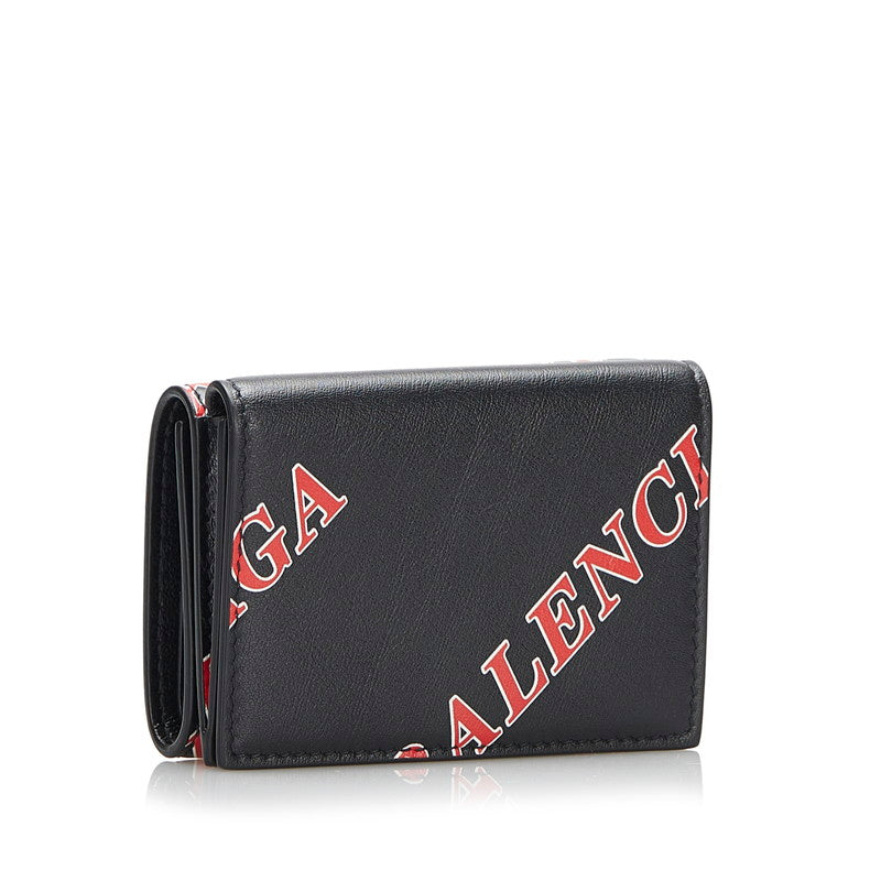 Balenciaga Logo Tri-fold Wallet