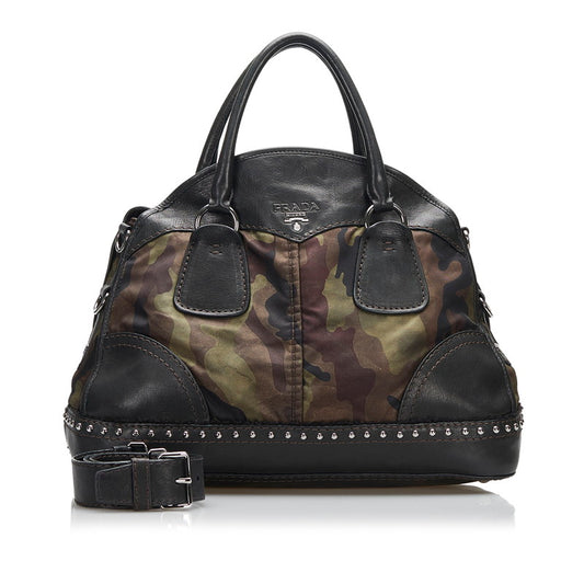 Prada Camouflage Studs Handbag