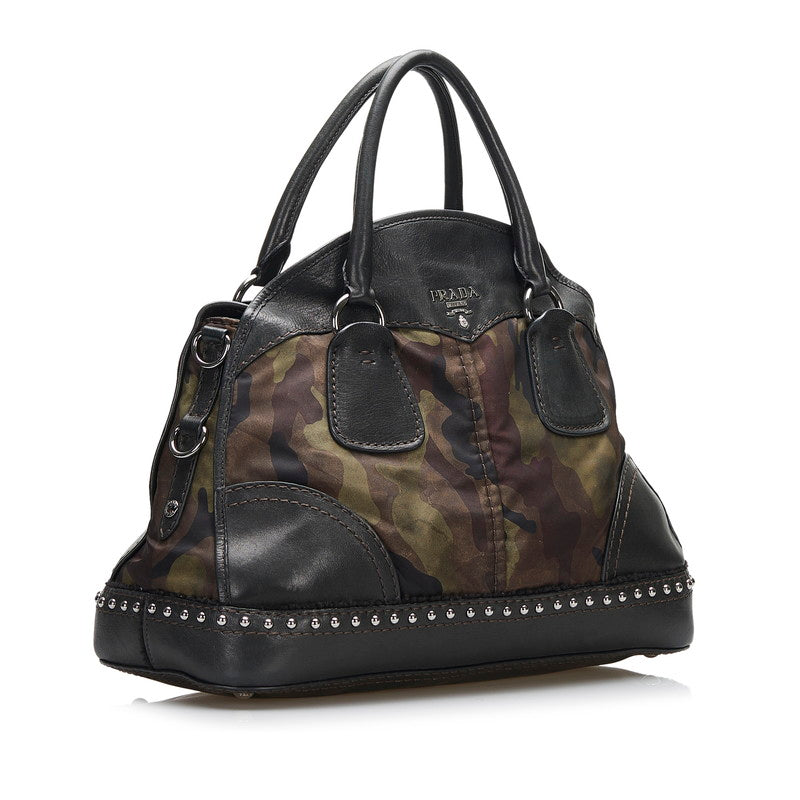 Prada Camouflage Studs Handbag