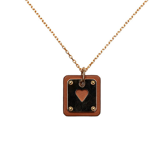 Hermes As de Coeur Pendant Necklace