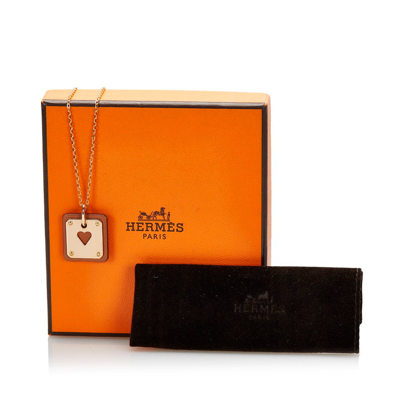 Hermes As de Coeur Pendant Necklace