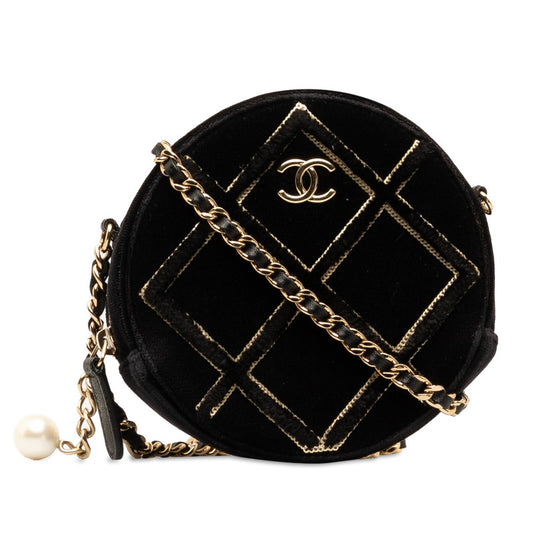 Chanel Matelasse Coco Mark Crossbody Chain Shoulder Bag