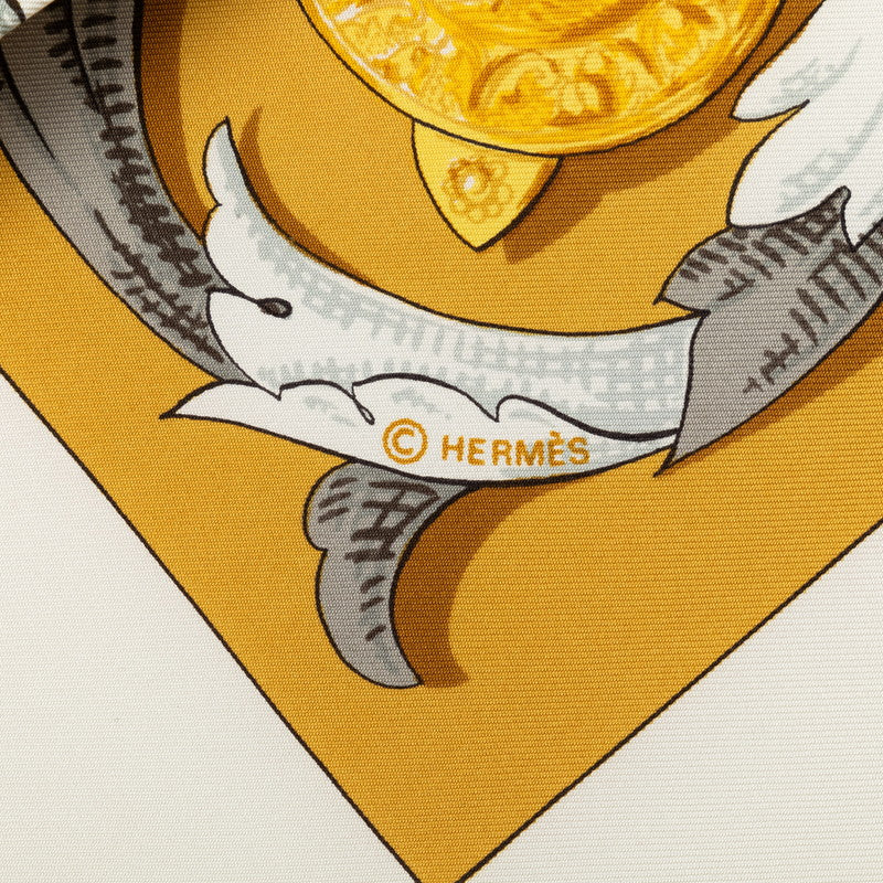 Hermes Le Mors A La Conetable Silk Scarf