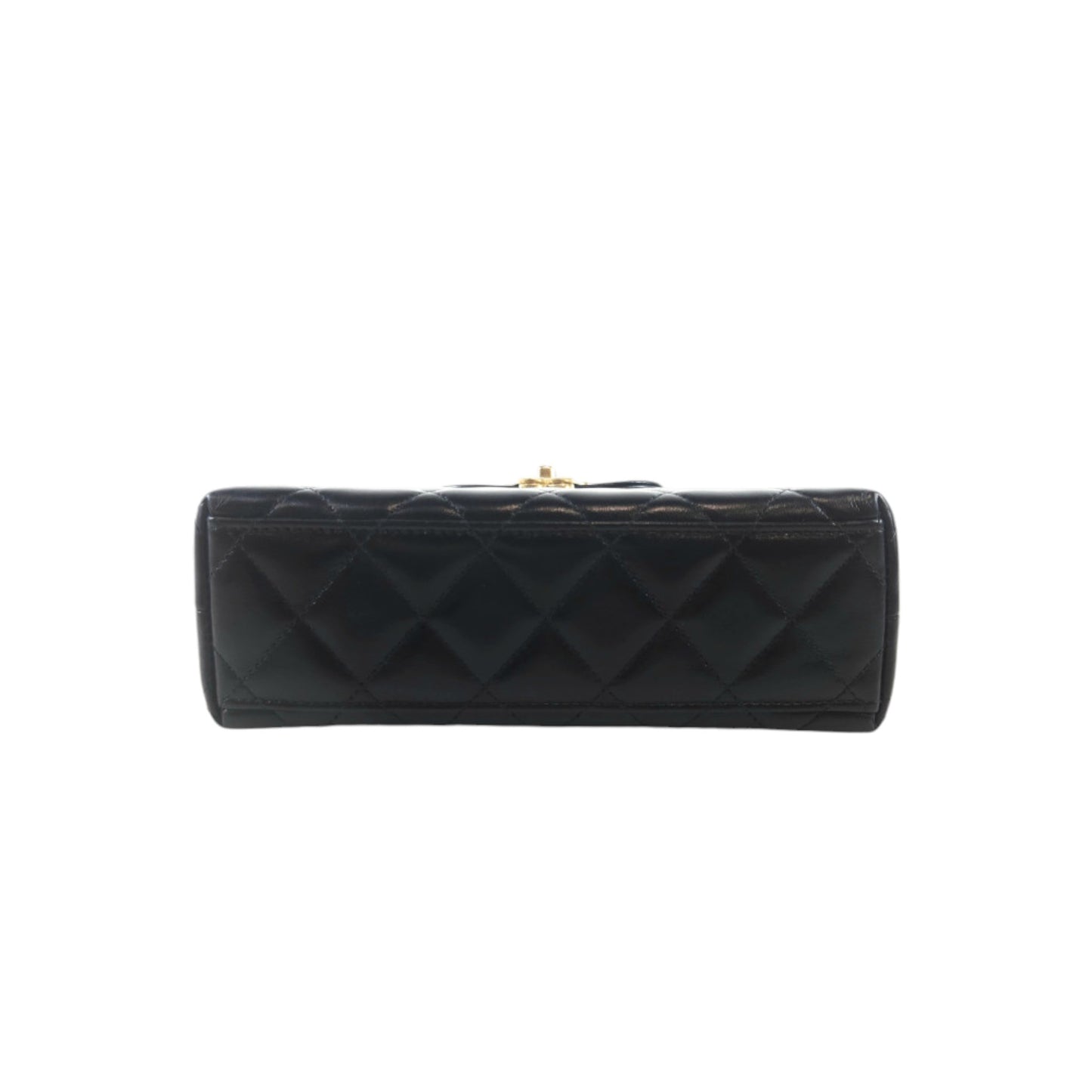 Chanel Small Kelly Shopper Black Aged Calfskin Brushed Gold Hardware