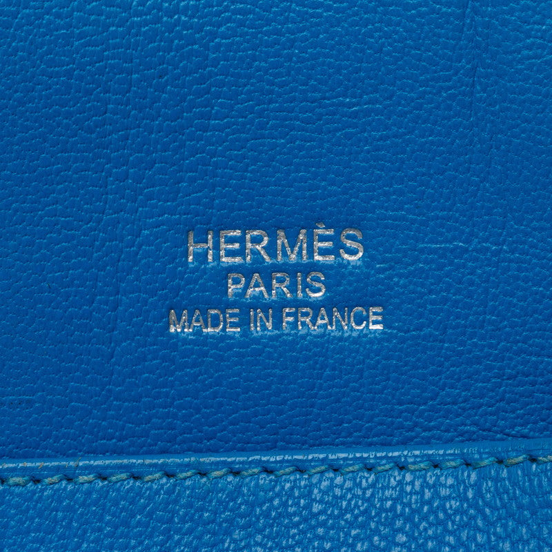 Hermes Gypsyère 34 Diagonal Shoulder Bag Blue Idra Trillon Clemence Ladies