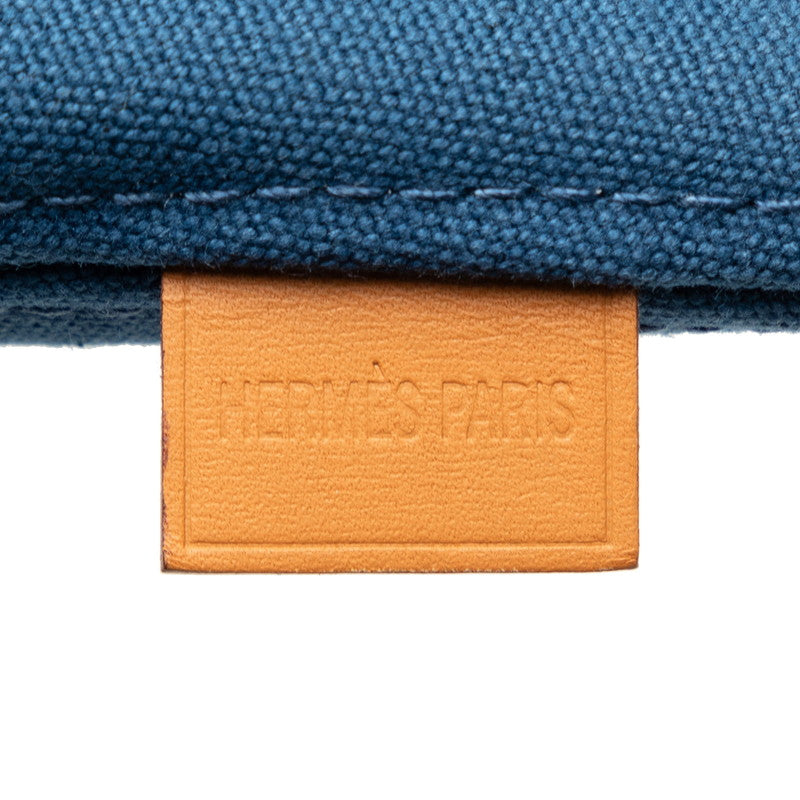 Hermes Cotton Twill Silk Mini Palmyre Pouch Case