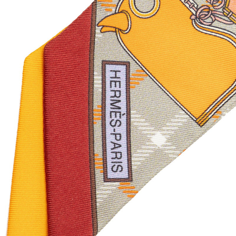 Hermes Camails Silk Twilly Scarf