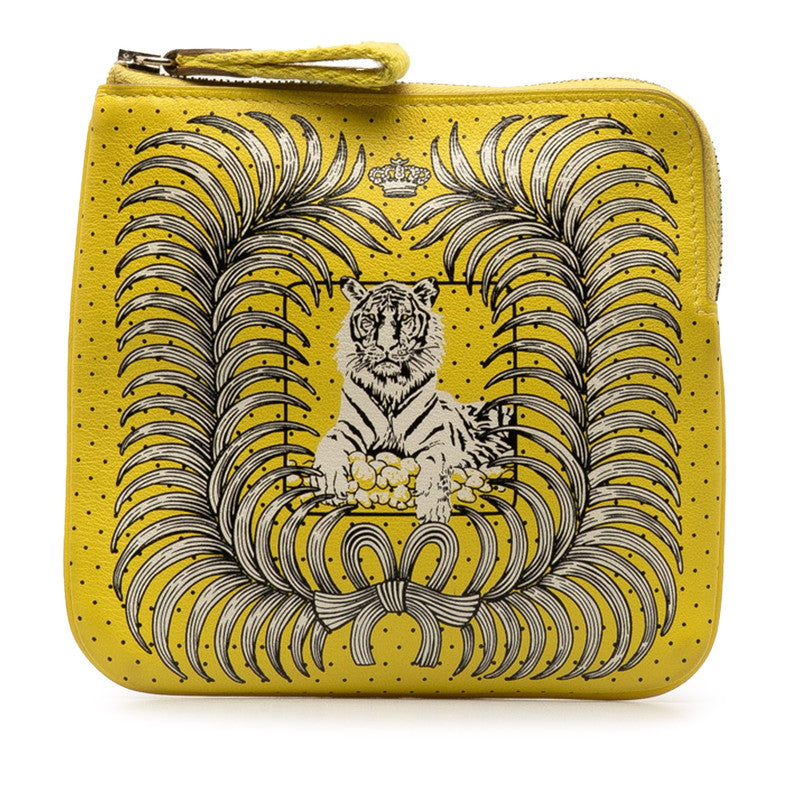 Hermes Carré Pocket Champion Tiger Bandana Pouch