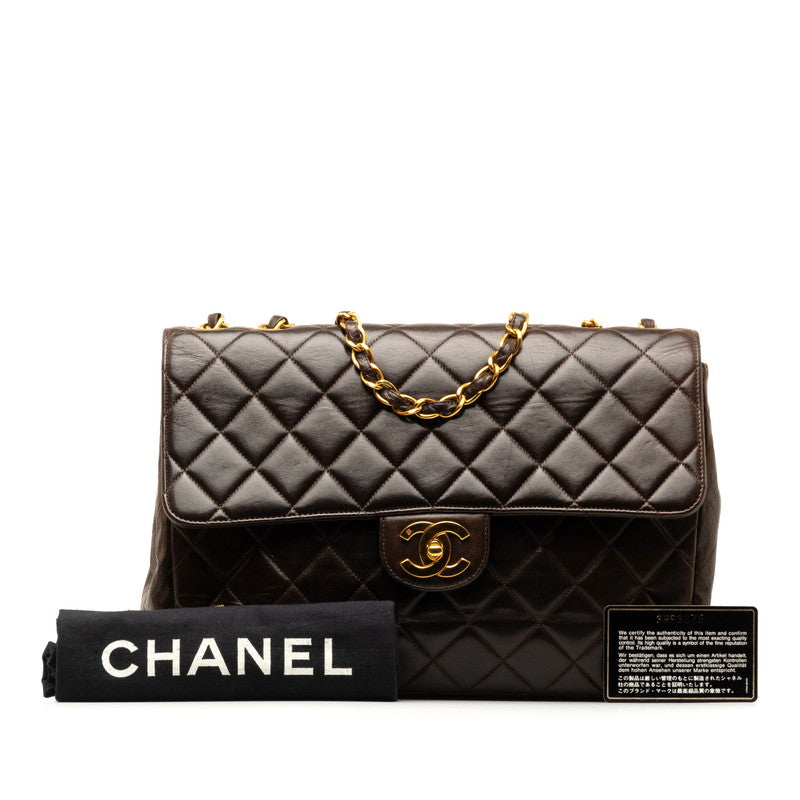 Chanel Lambskin Jumbo Double Flap with Gold Hardware