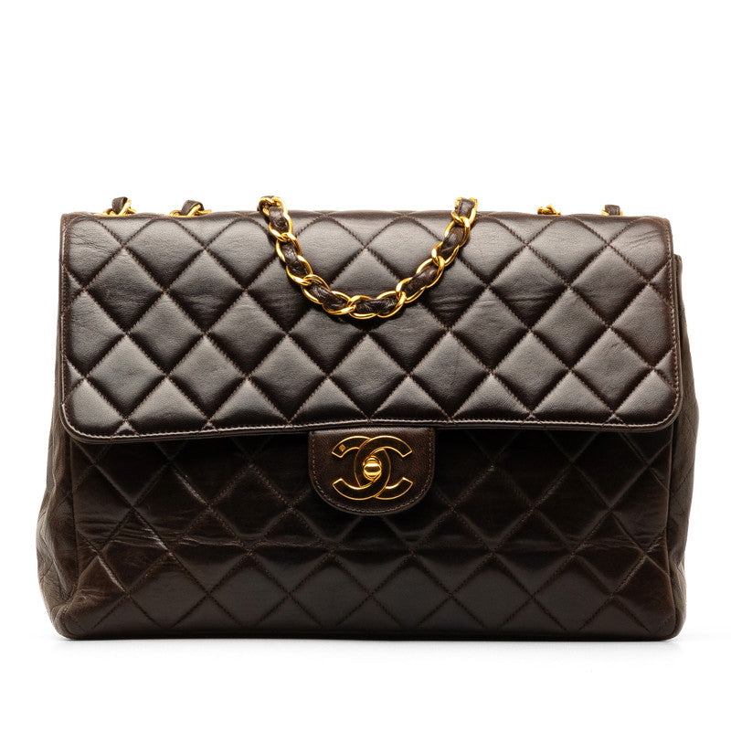 Chanel Lambskin Jumbo Double Flap with Gold Hardware